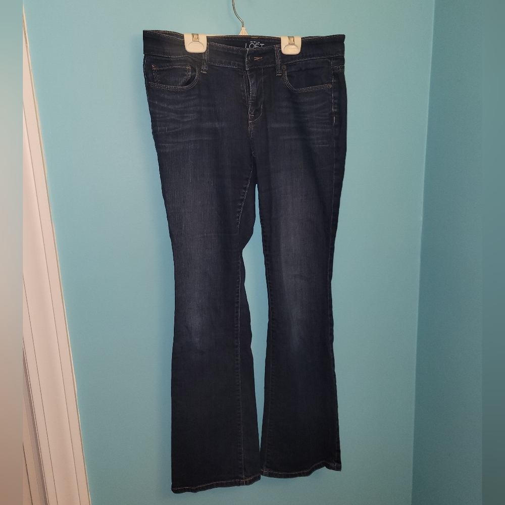 Ann Taylor Loft Curvy Bootcut Blue Jeans Sz. 8